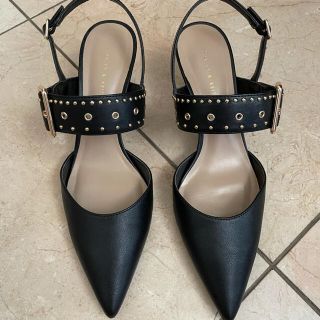 チャールズアンドキース(Charles and Keith)のチャールズアンドキース　スタッズ スリングバックヒール / （Black） (ミュール)