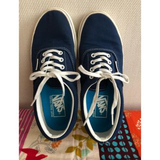 ヴァンズ(VANS)のVANS   スニーカー　24.5   ネイビー(スニーカー)