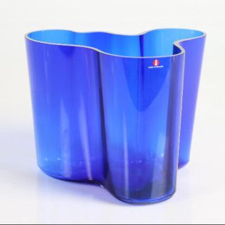 イッタラ(iittala)の［iittala］レア アアルトベース ブルー         160㎜ (花瓶)