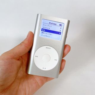 アップル(Apple)のiPod mini 6GB シルバー　初期化済　動作確認済(ポータブルプレーヤー)