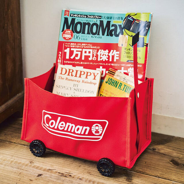 Coleman(コールマン)の【MonoMax 2021年8月号付録】コールマン ミニチュア収納ワゴン（未開封 インテリア/住まい/日用品のインテリア小物(小物入れ)の商品写真