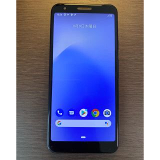 グーグルピクセル(Google Pixel)のsimフリー　グーグルピクセル3a ブラック　Googlepixel 3a(スマートフォン本体)