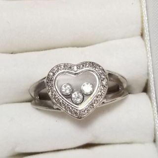 Chopard - ショパールガラス刻印入りハッピーダイヤモンドリング