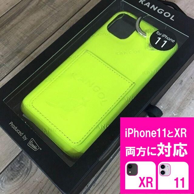 KANGOL(カンゴール)のKANGOL カンゴール iPhone 11/XR 兼用 スマホケース イエロー スマホ/家電/カメラのスマホアクセサリー(iPhoneケース)の商品写真