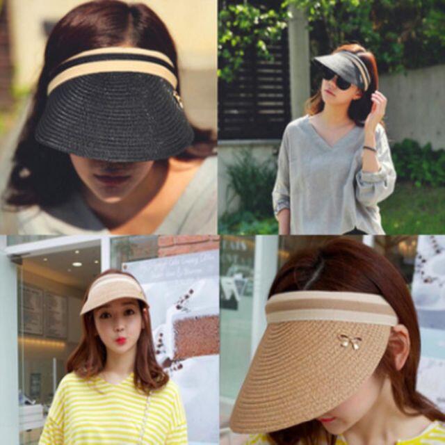 【大特価】春夏 帽子　サンバイザー　レディース　日焼け防止　UVカット　 レディースの帽子(キャップ)の商品写真