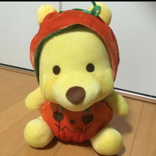 クマノプーサン(くまのプーさん)のハロウィン　かぼちゃ　プーさん　ぬいぐるみ(ぬいぐるみ)