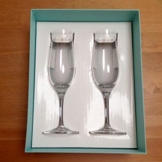 ティファニー(Tiffany & Co.)の【新品・未使用】ティファニー シャンパングラス ペア(グラス/カップ)