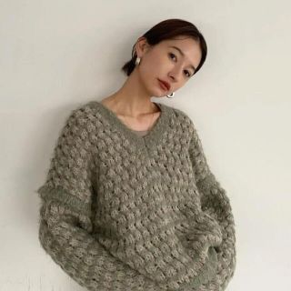 クラネ(CLANE)のCLANE MIX COLOR V NECK KNIT (ニット/セーター)