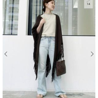 アパルトモンドゥーズィエムクラス(L'Appartement DEUXIEME CLASSE)の【MIXIK】100% Cashmere Fringe STOLE(ストール/パシュミナ)