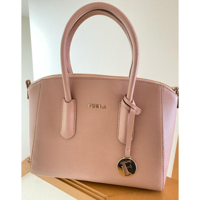100％品質】 《美品》FURLA ハンドバッグ 【ピンク】 -ハンドバッグ