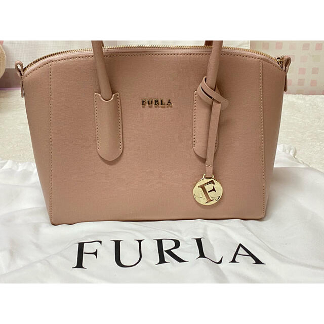 100％品質】 《美品》FURLA ハンドバッグ 【ピンク】 -ハンドバッグ