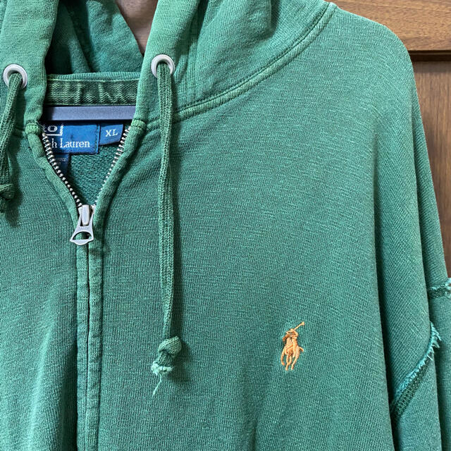 Ralph Lauren(ラルフローレン)の【ラルフローレン】ジップアップパーカー 緑 XL メンズのトップス(パーカー)の商品写真