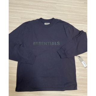 フィアオブゴッド(FEAR OF GOD)の⭐︎新品送料無料⭐︎EssentialsエッセンシャルズロンTシャツ S紺(Tシャツ/カットソー(七分/長袖))