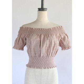 ミューズバイリモ(muse by rimo)のEyelet Off Shoulder Top(シャツ/ブラウス(半袖/袖なし))