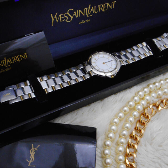 Saint Laurent(サンローラン)の【大幅値下げ】YSLイヴサンローラン 腕時計 電池新品 レディース  レディースのファッション小物(腕時計)の商品写真