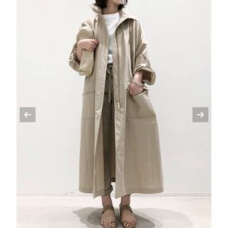 アパルトモンドゥーズィエムクラス(L'Appartement DEUXIEME CLASSE)のアパルトモン CTN * NYLON Long Coat ベージュ(ロングコート)