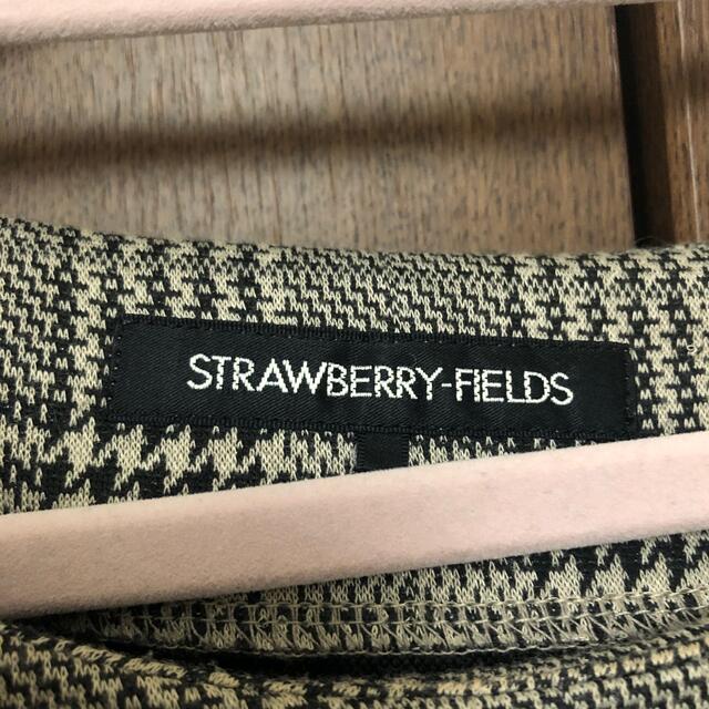 STRAWBERRY-FIELDS(ストロベリーフィールズ)のストロベリーフィールズ   千鳥格子ワンピース   レディースのワンピース(ひざ丈ワンピース)の商品写真