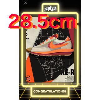 ナイキ(NIKE)のLDワッフル × sacai × CLOT  オレンジブレイズ　28.5 センチ(スニーカー)