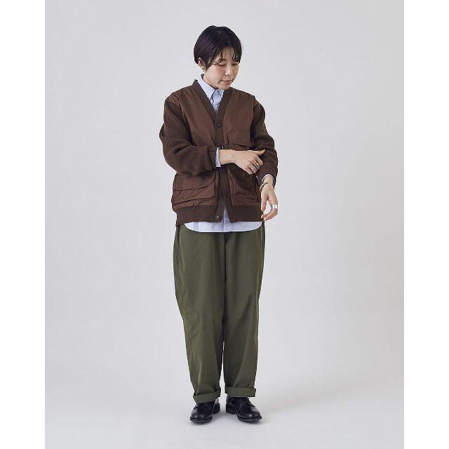 nanamica(ナナミカ)の新品 nanamica Hybrid Cardigan ブラウン M 日本製   メンズのトップス(カーディガン)の商品写真