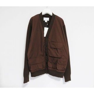 ナナミカ(nanamica)の新品 nanamica Hybrid Cardigan ブラウン M 日本製  (カーディガン)