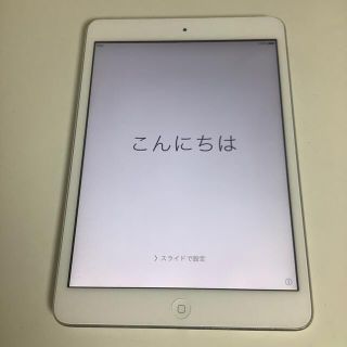 アイパッド(iPad)の初代　ipad mini 16GB 本体　SIMフリー　Apple ホワイト(タブレット)