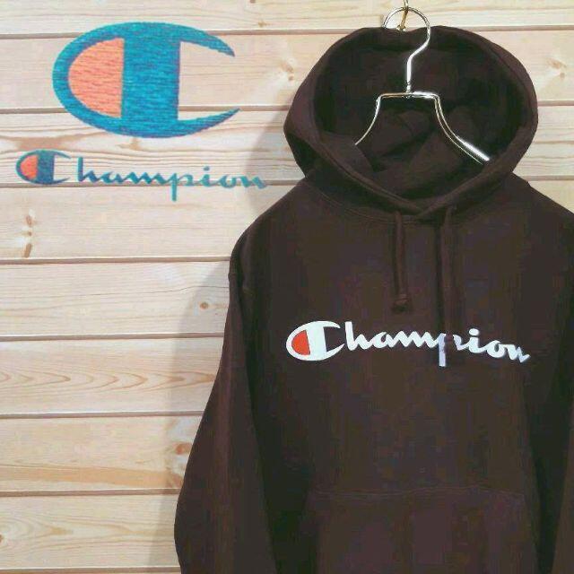 Champion(チャンピオン)のチャンピオンChampion　スウェットパーカー　濃ワインレッド メンズのトップス(パーカー)の商品写真