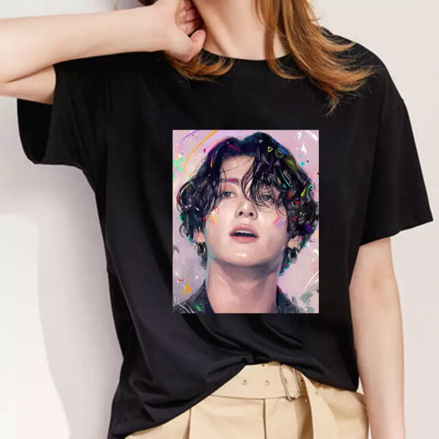 けいこちゃんさん専用。BTSジョングクTシャツ レディースのトップス(Tシャツ(半袖/袖なし))の商品写真