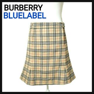 バーバリー(BURBERRY)の【美品】BURBERRY BLUELABEL バーバリー スカート ノバチェック(ひざ丈スカート)