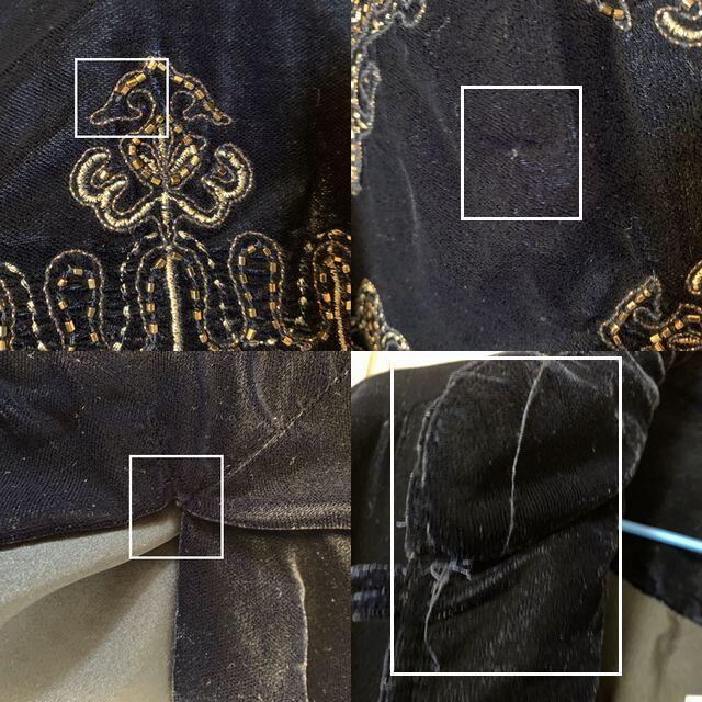ZARA(ザラ)の【2020AW/即完売品/未使用】　ZARA　ベロア刺繍　KIMONO　ガウン レディースのジャケット/アウター(その他)の商品写真