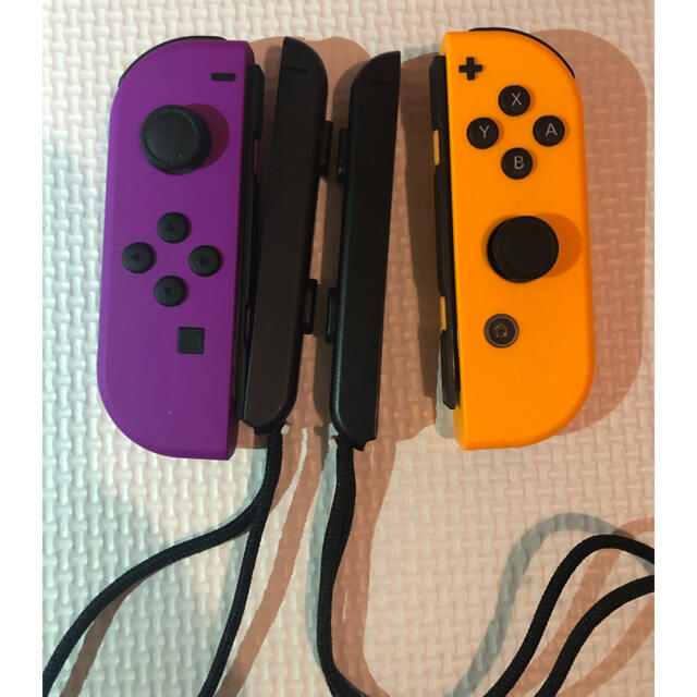 Nintendo Switch(ニンテンドースイッチ)の美品　ニンテンドースイッチ　ジョイコン ネオンパープル/ネオンオレンジ エンタメ/ホビーのゲームソフト/ゲーム機本体(その他)の商品写真