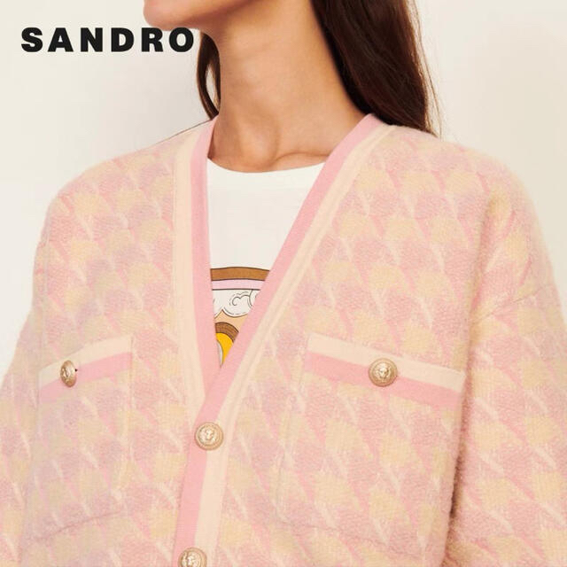 いします Sandro - ️Sandro2021新作 新品 ニットカーディガン 綺麗上品 の通販 by 服が正規品yy's shop