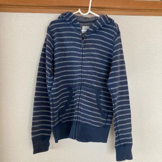 ユニクロ(UNIQLO)の140㎝　ユニクロボーダー前開きパーカー(ジャケット/上着)