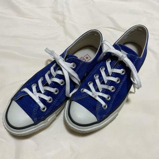 コンバース(CONVERSE)のconverse made in japan ブルー　スエード　23.5cm(スニーカー)