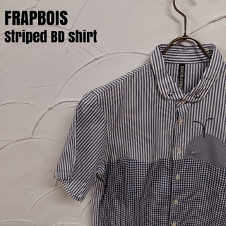 フラボア(FRAPBOIS)のFRAPBOIS/フラボア ストライプ ギンガムチェック BD シャツ(シャツ)