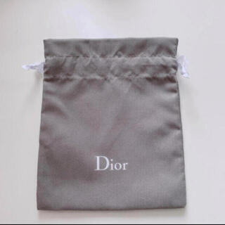 ディオール(Dior)のディオール　グレー巾着　ノベルティ(その他)
