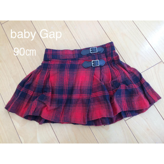 babyGAP(ベビーギャップ)のbaby Gap タータンチェック ラップスカート キッズ/ベビー/マタニティのキッズ服女の子用(90cm~)(スカート)の商品写真
