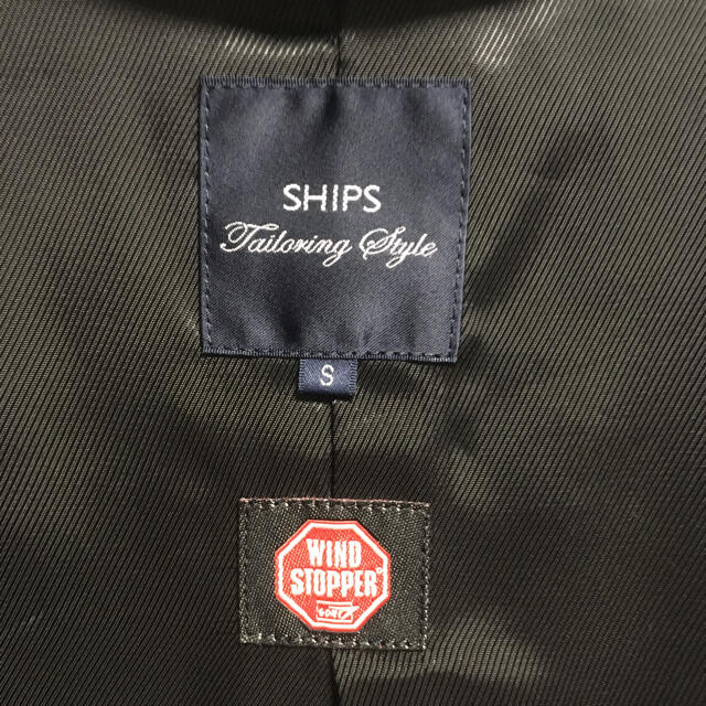 SHIPS(シップス)のSHIPS ステンカラーコート中古品 サイズS 黒 ライナー付 メンズのジャケット/アウター(ステンカラーコート)の商品写真