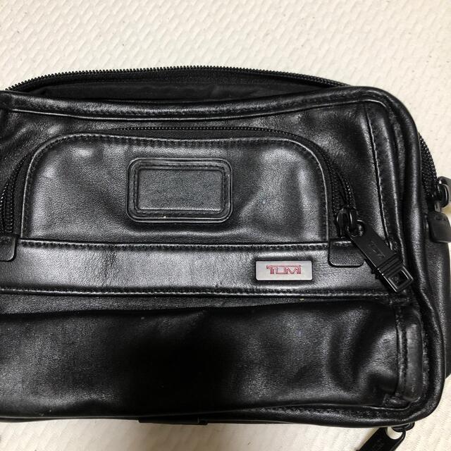 TUMI トゥミ　クラッチバッグ　セカンドバッグ　黒革　超美品　ほぼ新品 1