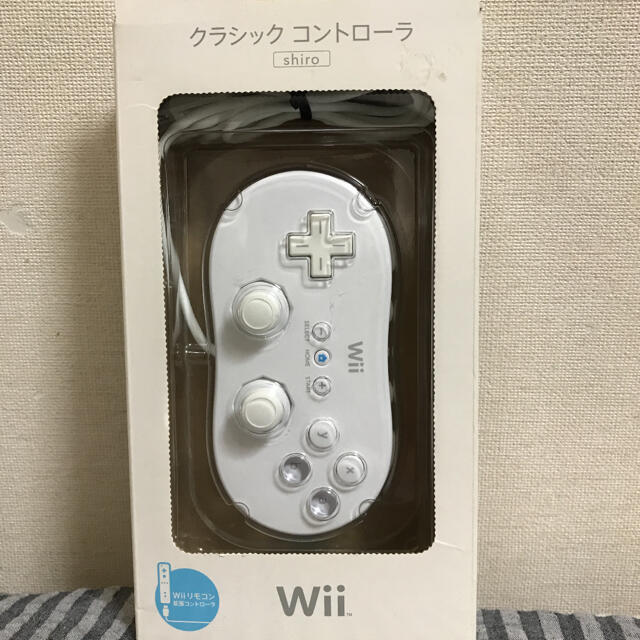 Wii(ウィー)の【新品】Wiiクラシックコントローラ　ホワイト エンタメ/ホビーのゲームソフト/ゲーム機本体(その他)の商品写真