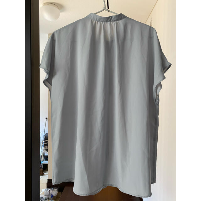 GU(ジーユー)のGU  エアリーバンドカラーシャツ レディースのトップス(シャツ/ブラウス(半袖/袖なし))の商品写真