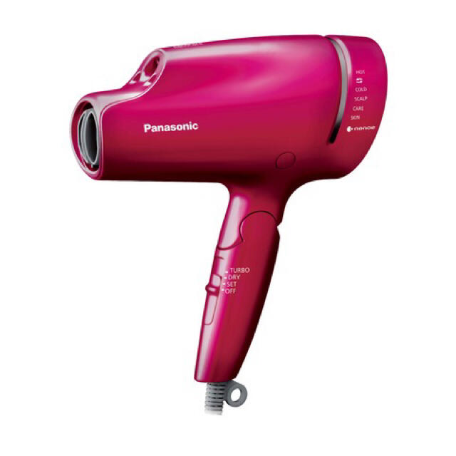 【新品】Panasonic ヘアードライヤー ナノケア ルージュピンクAC100V消費電力