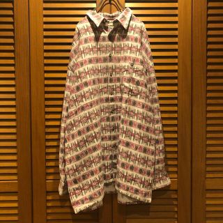 ロンハーマン(Ron Herman)の90s【YUKON】vintage ネイティブ柄シャツ ビッグシルエットXL(シャツ)