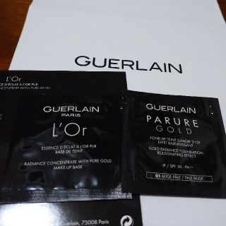 ゲラン(GUERLAIN)のゲラン ロールエッセンスエクラ パリュールゴールド フルイド01 サンプル(化粧下地)