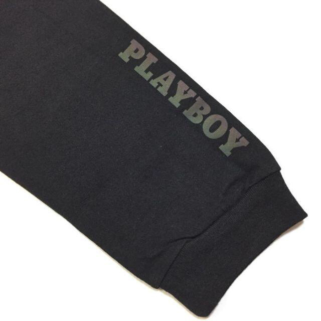 PLAYBOY(プレイボーイ)の新品 正規　Ｍ　PLAYBOY プレイボーイ　ロンＴ　長袖Ｔ フォトプリント メンズのトップス(Tシャツ/カットソー(七分/長袖))の商品写真