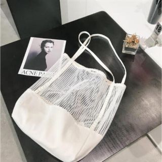 フリークスストア(FREAK'S STORE)のブラックラスト1点！Instagramでも人気♡新品未使用♡ネットトートバック(トートバッグ)