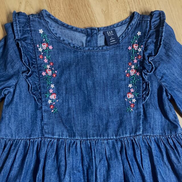 babyGAP(ベビーギャップ)のワンピース　長袖　100cm  キッズ/ベビー/マタニティのキッズ服女の子用(90cm~)(ワンピース)の商品写真