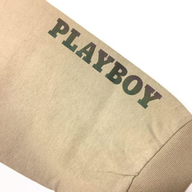 PLAYBOY(プレイボーイ)の新品 正規　Ｌ　PLAYBOY プレイボーイ　ロンＴ　長袖Ｔ フォトプリント メンズのトップス(Tシャツ/カットソー(七分/長袖))の商品写真