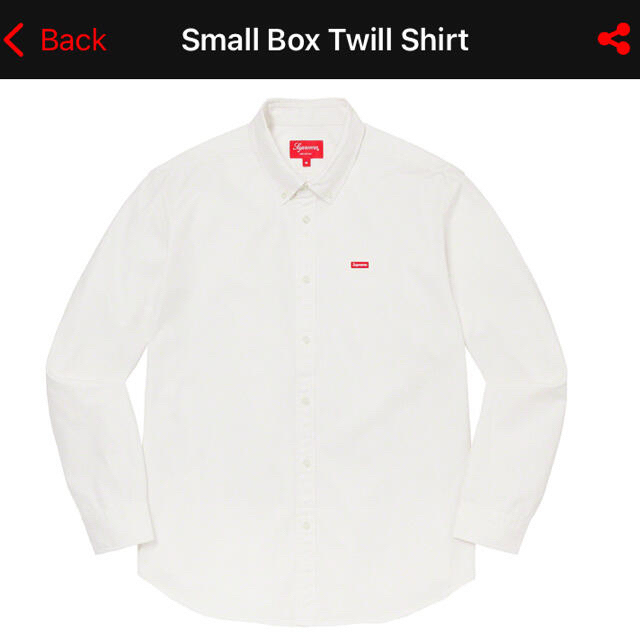 Supreme(シュプリーム)の木村拓哉着 Supreme Small Box Twill Shirtキムタク  メンズのトップス(シャツ)の商品写真