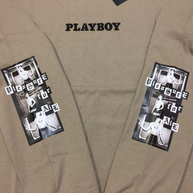 PLAYBOY(プレイボーイ)の新品 正規　ＸＬ　PLAYBOY プレイボーイ　ドロップショルダー ロンＴ　長袖 メンズのトップス(Tシャツ/カットソー(七分/長袖))の商品写真