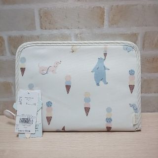 ジェラートピケ(gelato pique)の★新品★ジェラートピケ オフホワイト アイスクリームアニマル母子手帳ケース(母子手帳ケース)